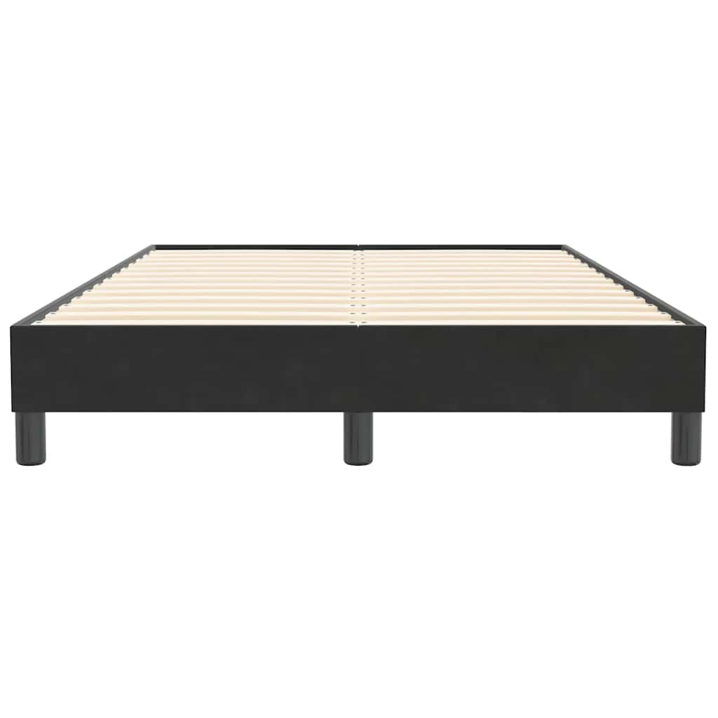 Bed frame without mattress Black 120x210 cm Velvet