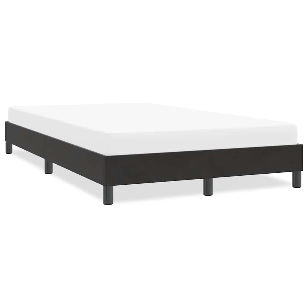 Bed frame without mattress Black 120x210 cm Velvet