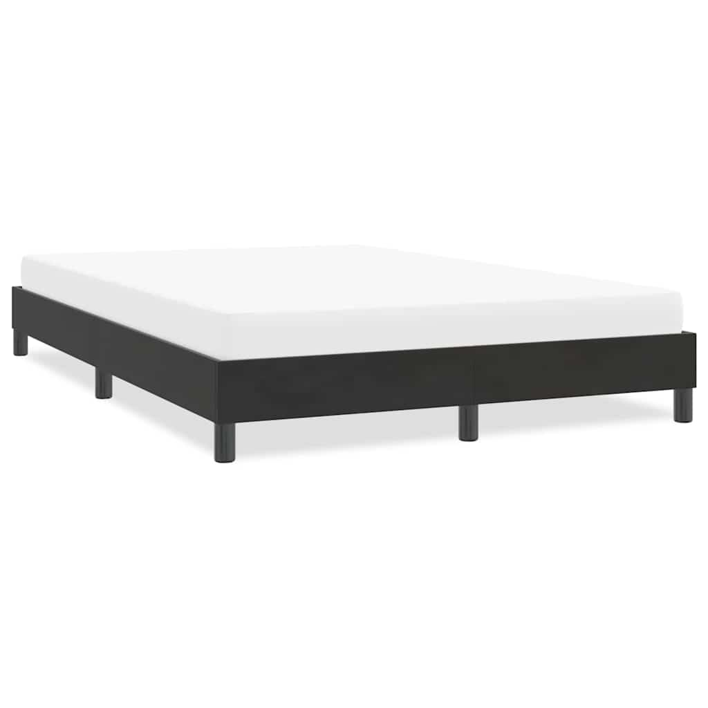 Bed frame without mattress Black 140x210 cm Velvet