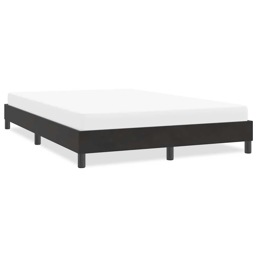 Bed frame without mattress Black 160x210 cm Velvet