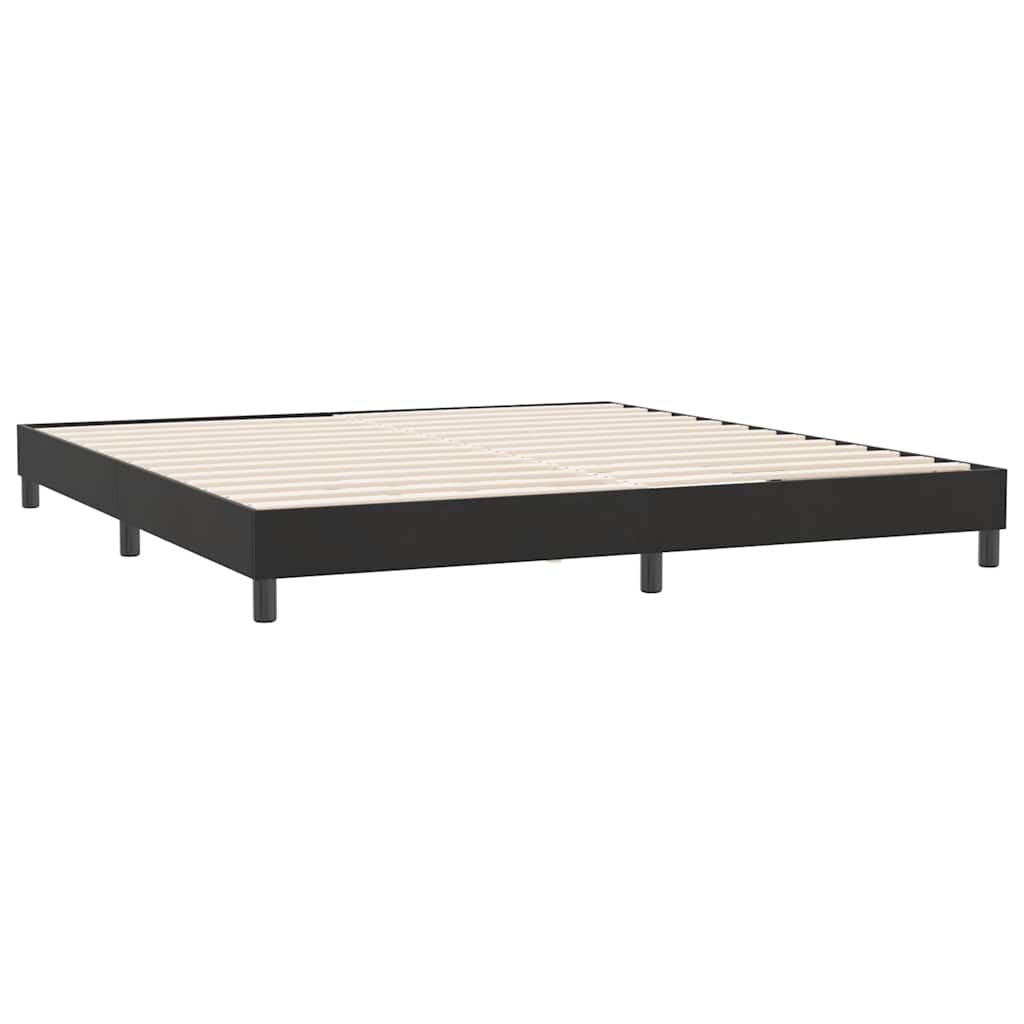 Bed frame without mattress Black 180x210 cm Velvet