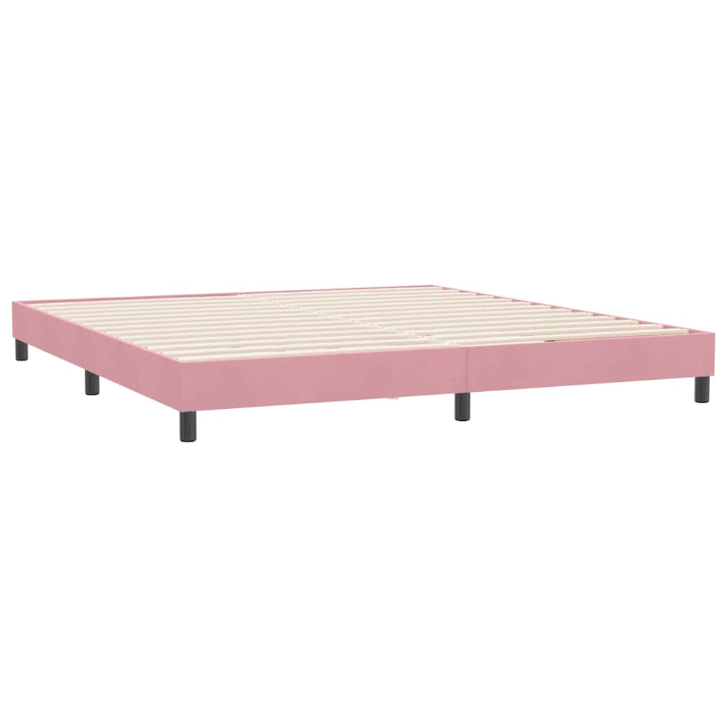 Bettgestell ohne Matratze Rosa 180x210 cm Samt