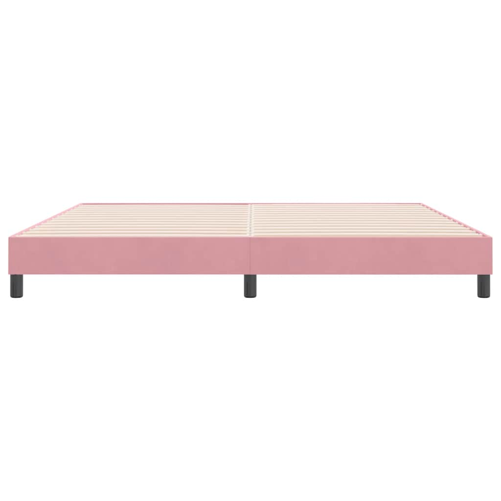 Bed frame without mattress pink 180x210 cm velvet