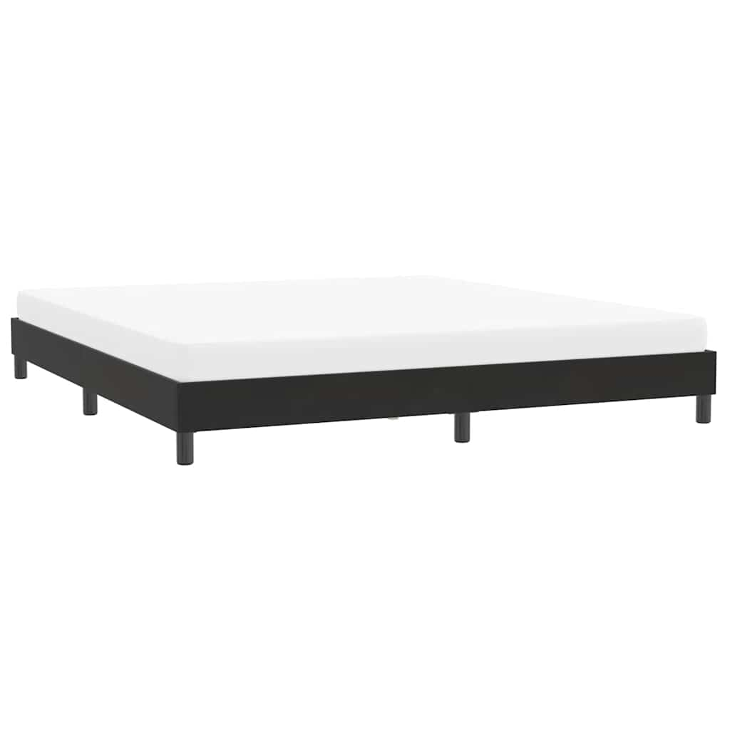 Bed frame without mattress Black 200x210 cm Velvet