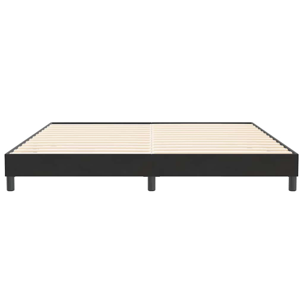 Bed frame without mattress Black 200x210 cm Velvet