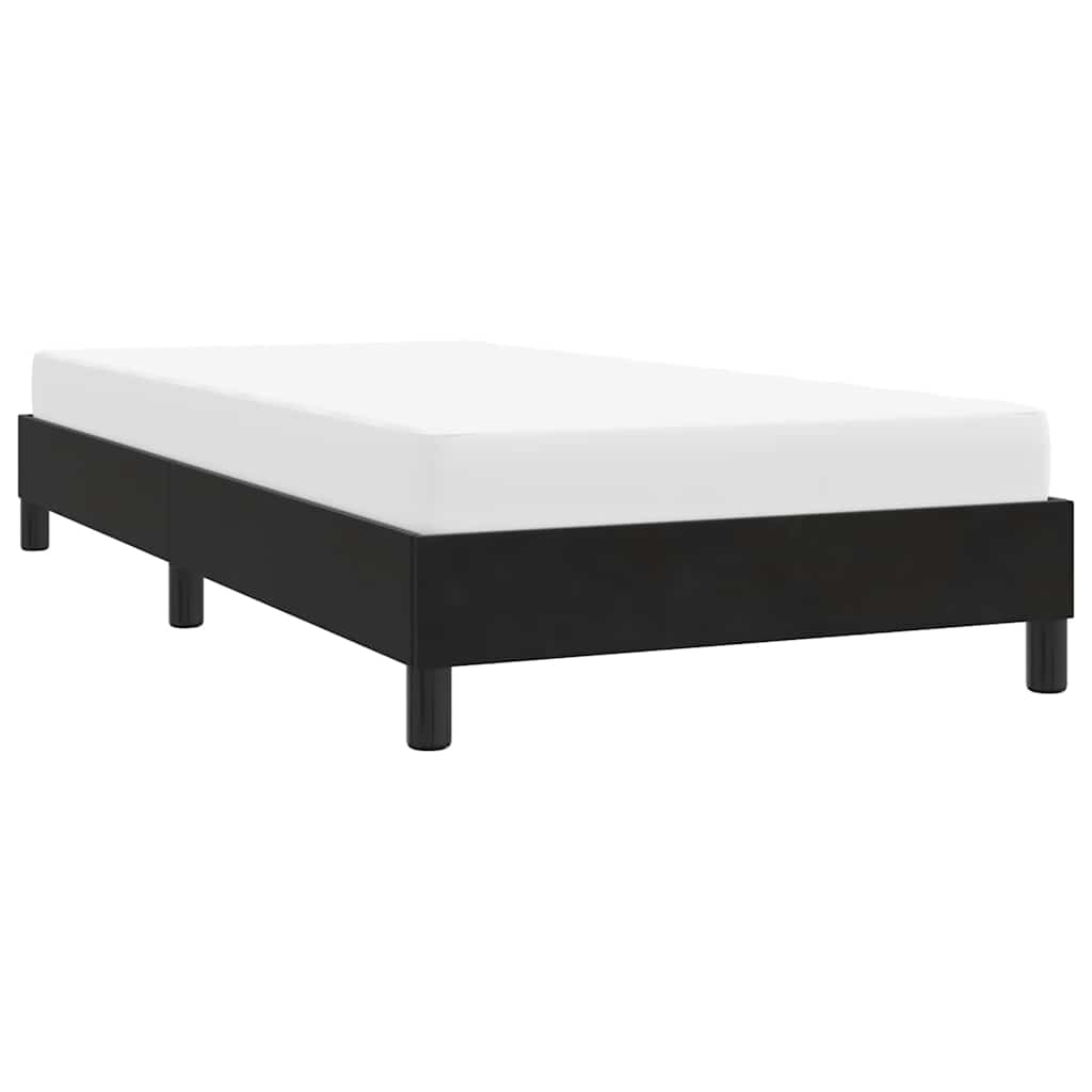 Bed frame without mattress Black 80x220 cm Velvet