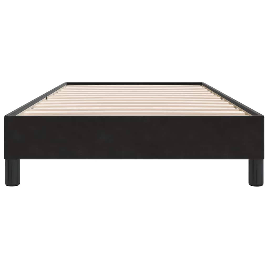 Bed frame without mattress Black 80x220 cm Velvet