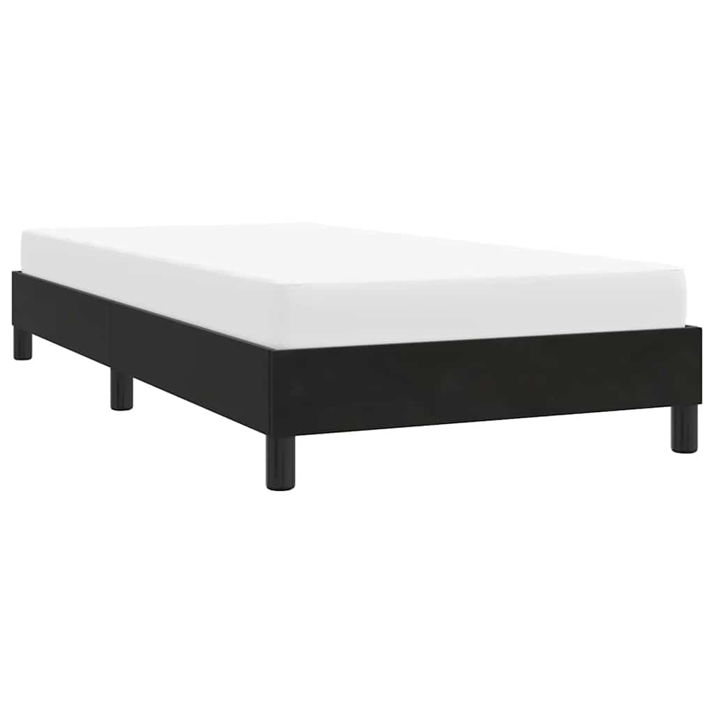 Bed frame without mattress Black 90x220 cm Velvet