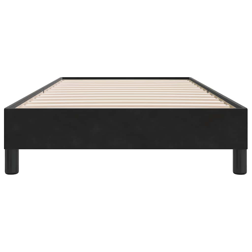 Bed frame without mattress Black 90x220 cm Velvet