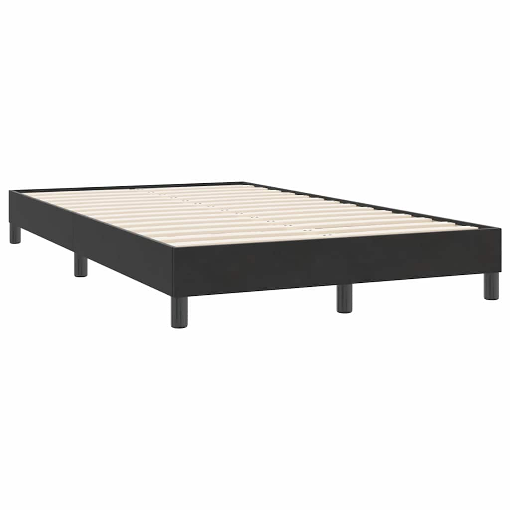 Bed frame without mattress Black 120x220 cm Velvet