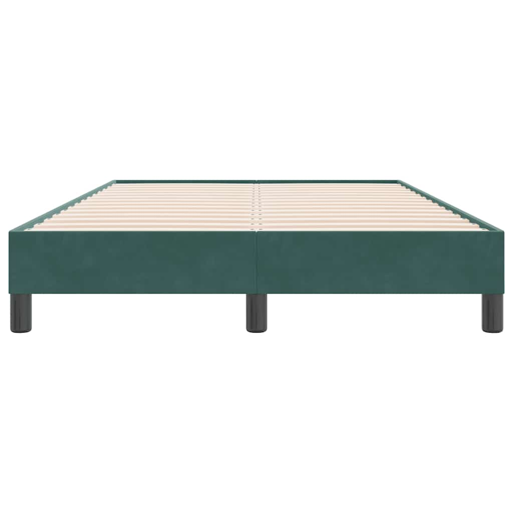 Bed frame without mattress dark green 120x220 cm velvet