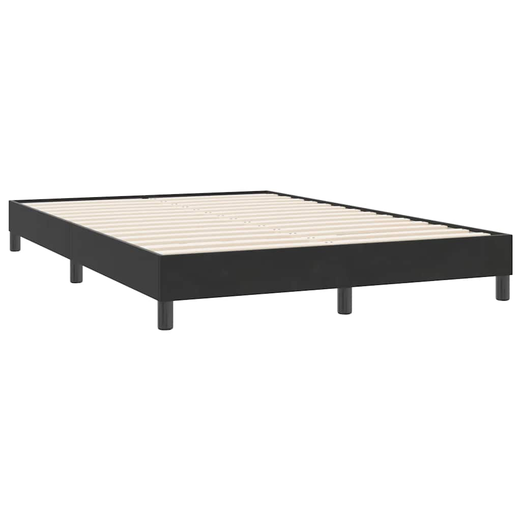 Bed frame without mattress Black 140x220 cm Velvet