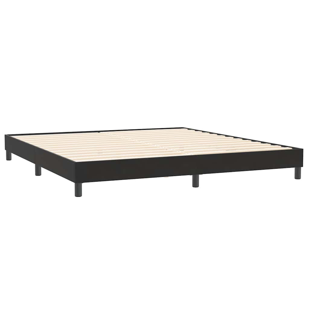 Bed frame without mattress Black 200x220 cm Velvet