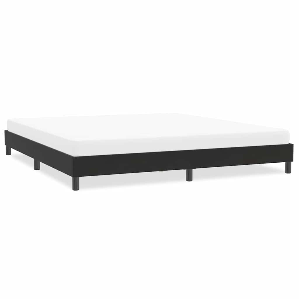 Bed frame without mattress Black 200x220 cm Velvet