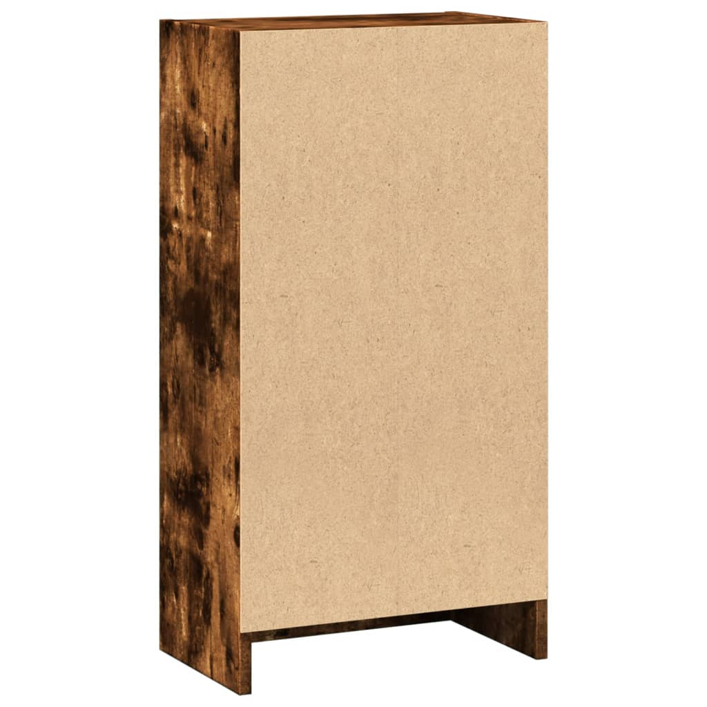 Bücherregal Räuchereiche 40x24x76 cm Holzwerkstoff