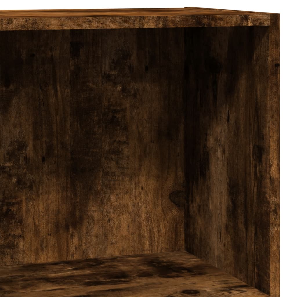 Bookshelf Smoked Oak 40x24x76 cm Wood Material