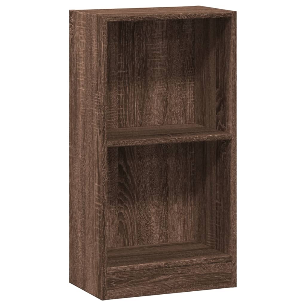 Bookshelf Brown Oak Look 40x24x76 cm Wood Material