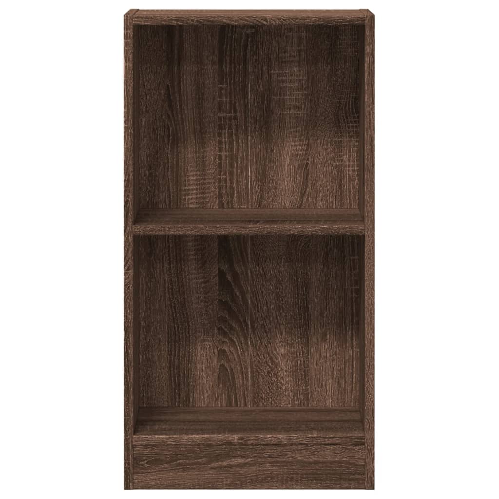 Bookshelf Brown Oak Look 40x24x76 cm Wood Material