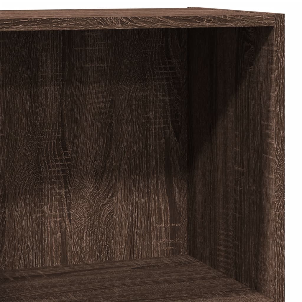 Bookshelf Brown Oak Look 40x24x76 cm Wood Material