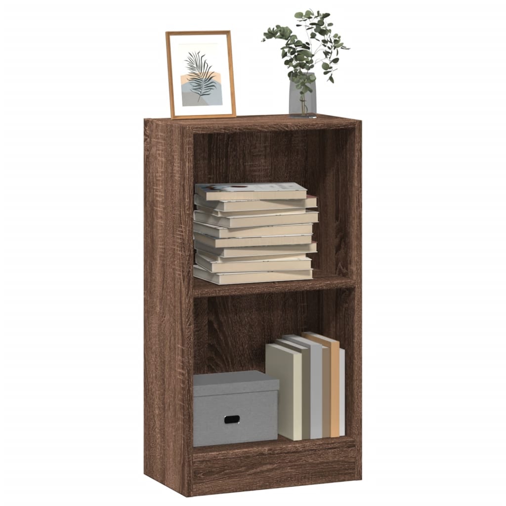 Bookshelf Brown Oak Look 40x24x76 cm Wood Material