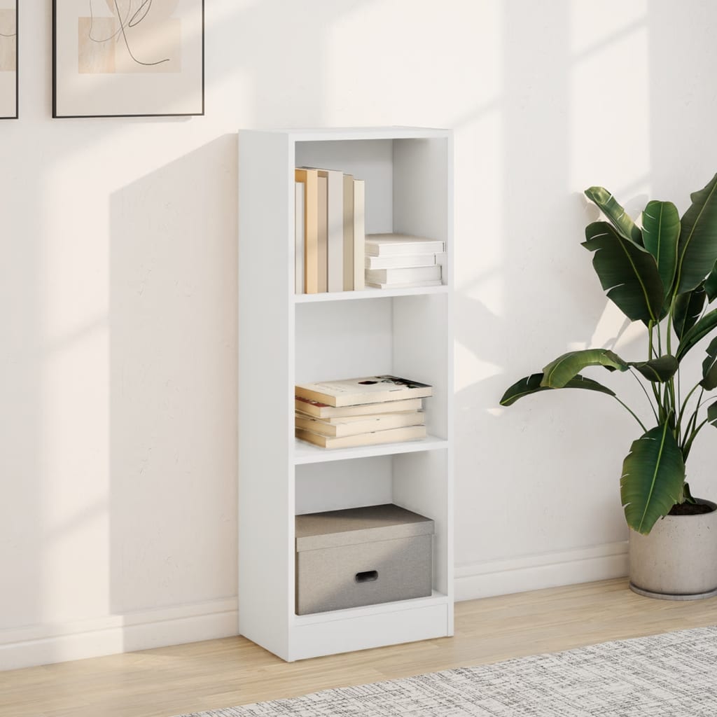 Bookshelf White 40x24x109 cm Wood Material