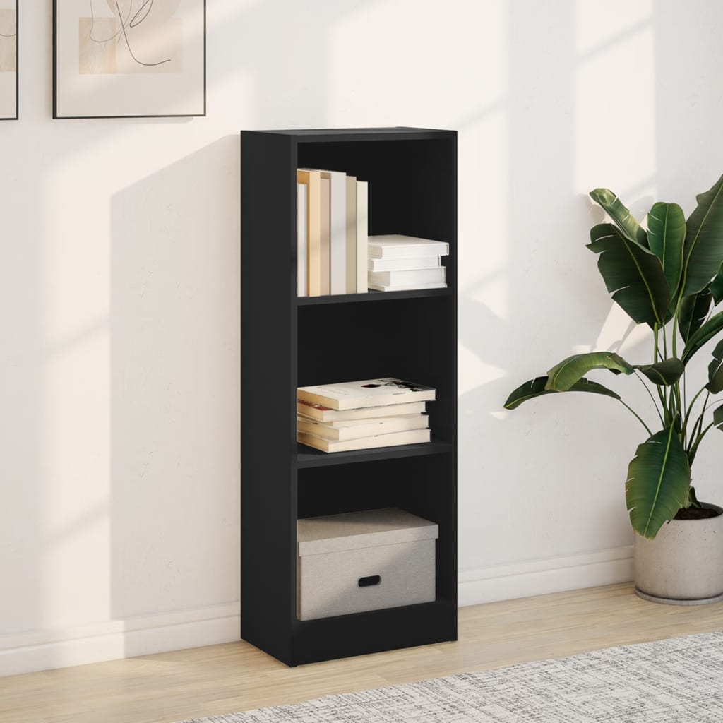 Bookshelf Black 40x24x109 cm Wood Material