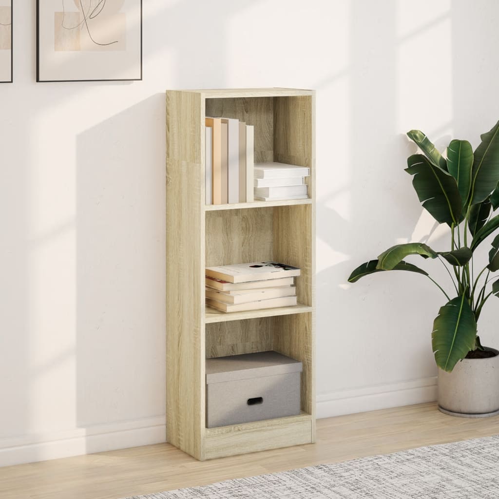 Bookshelf Sonoma Oak 40x24x109 cm Wood Material