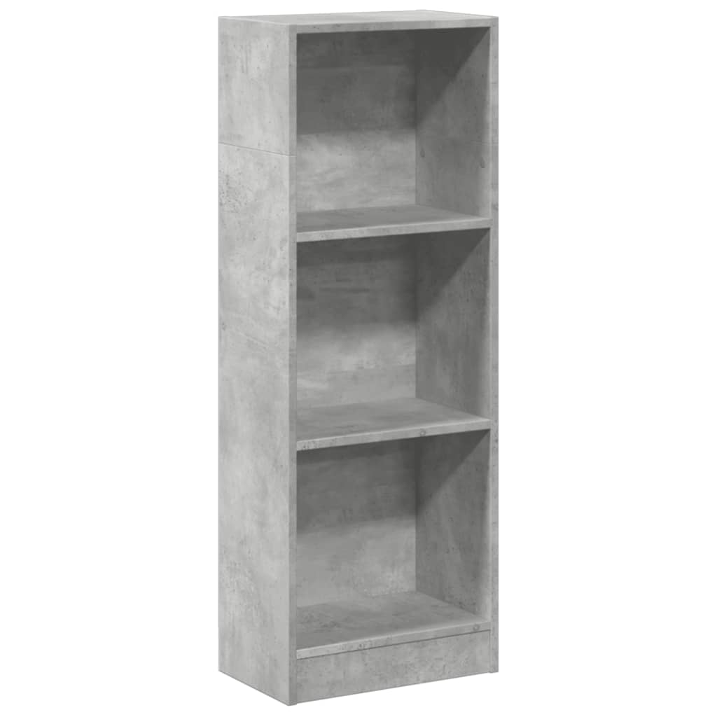 Bookshelf Concrete Grey 40x24x109 cm Wood Material