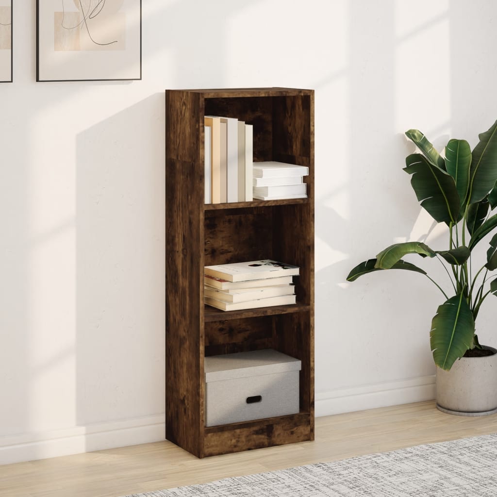 Bookshelf Smoked Oak 40x24x109 cm Wood Material