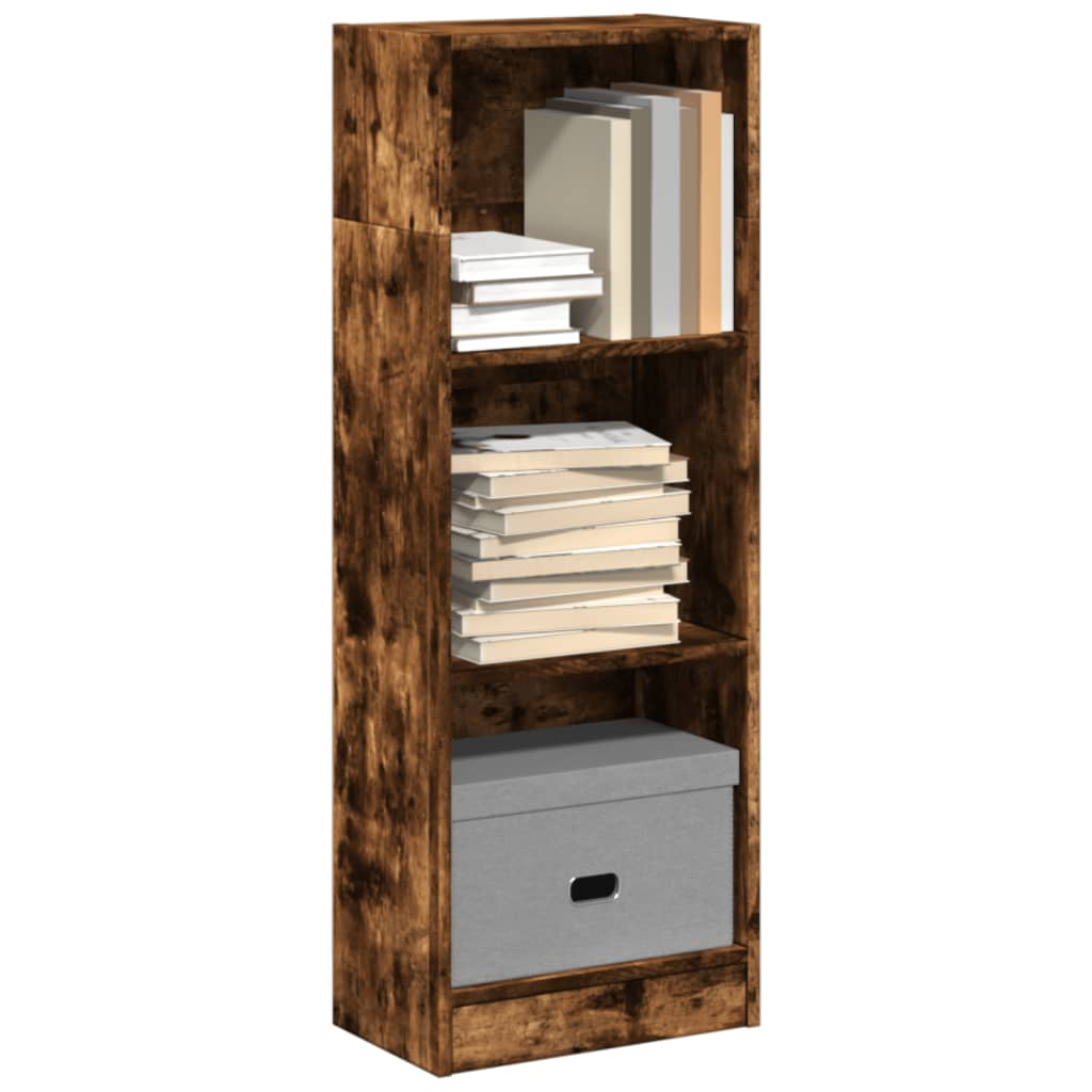 Bookshelf Smoked Oak 40x24x109 cm Wood Material