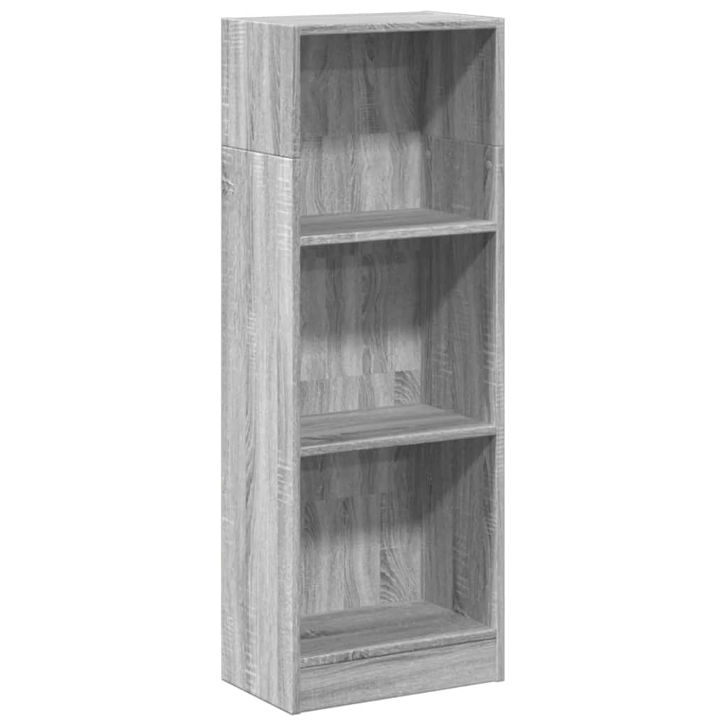 Bücherregal Grau Sonoma 40x24x109 cm Holzwerkstoff