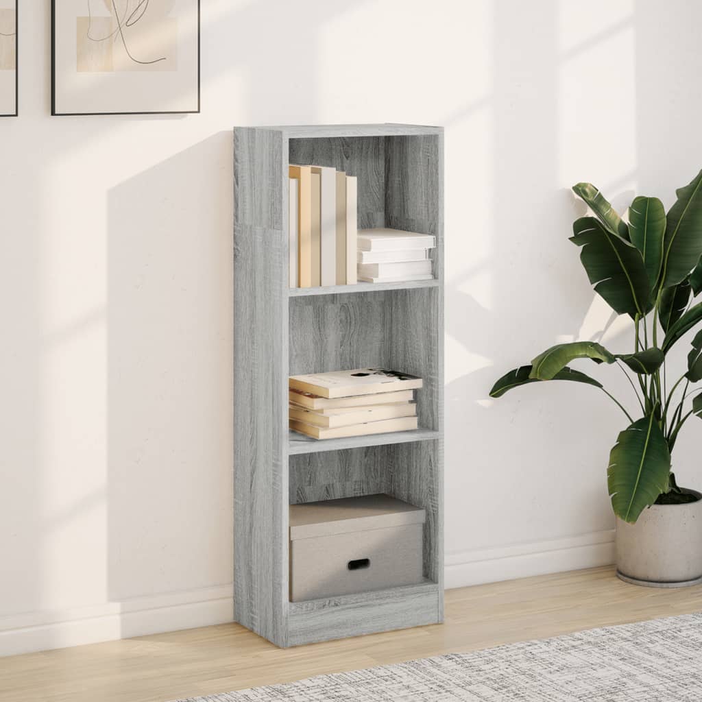 Bookshelf Gray Sonoma 40x24x109 cm Wood Material