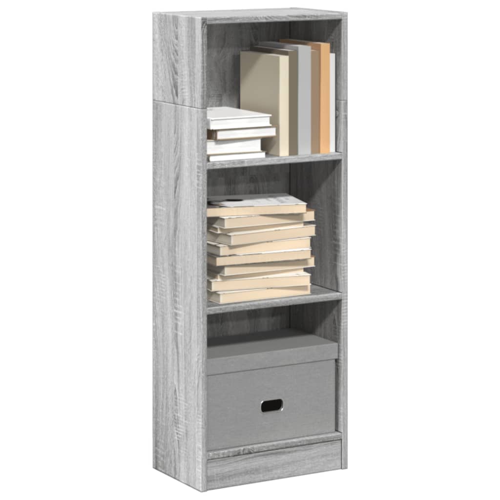 Bookshelf Gray Sonoma 40x24x109 cm Wood Material