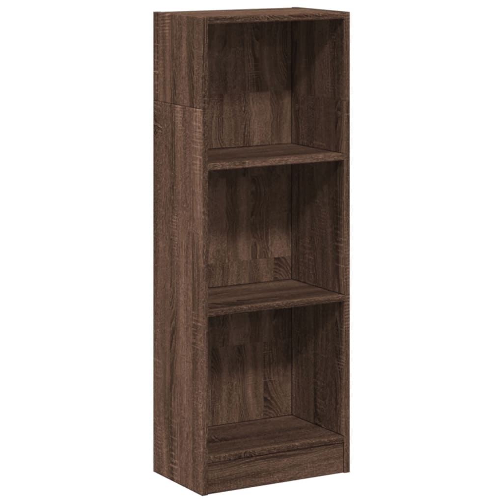 Bookshelf Brown Oak Look 40x24x109 cm Wood Material