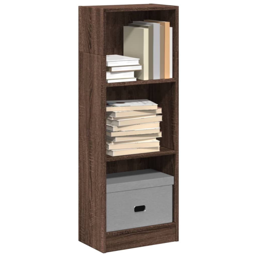 Bookshelf Brown Oak Look 40x24x109 cm Wood Material