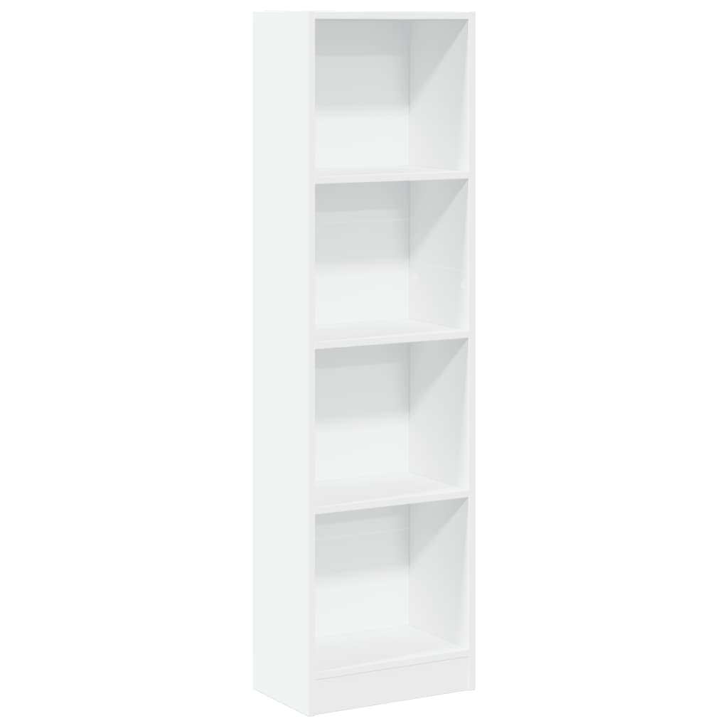 Bookshelf White 40x24x143 cm Wood Material