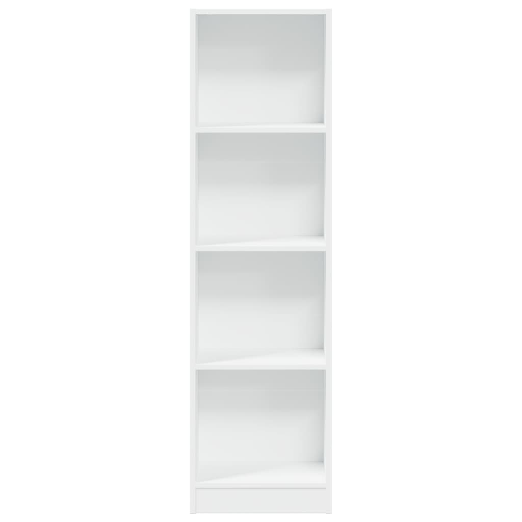 Bookshelf White 40x24x143 cm Wood Material