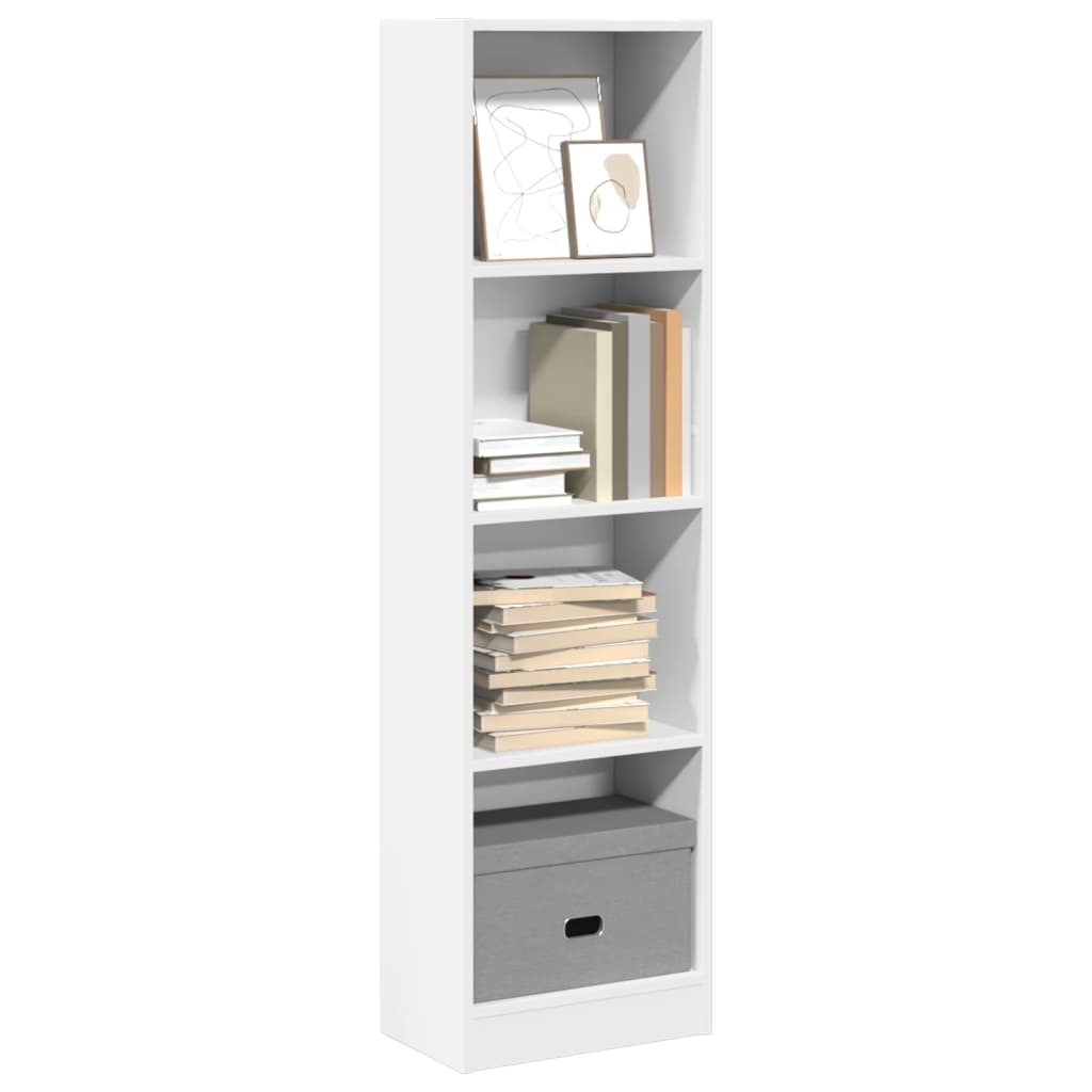 Bookshelf White 40x24x143 cm Wood Material