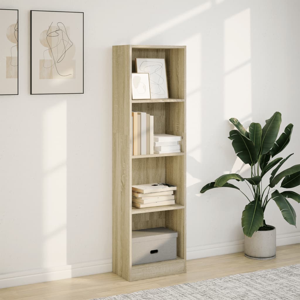 Bookshelf Sonoma Oak 40x24x143 cm Wood Material