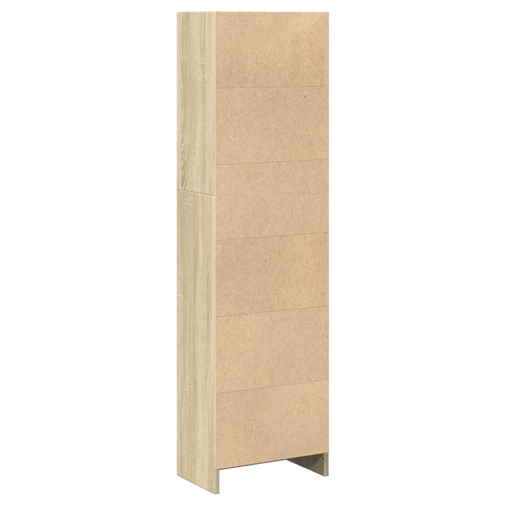 Bookshelf Sonoma Oak 40x24x143 cm Wood Material