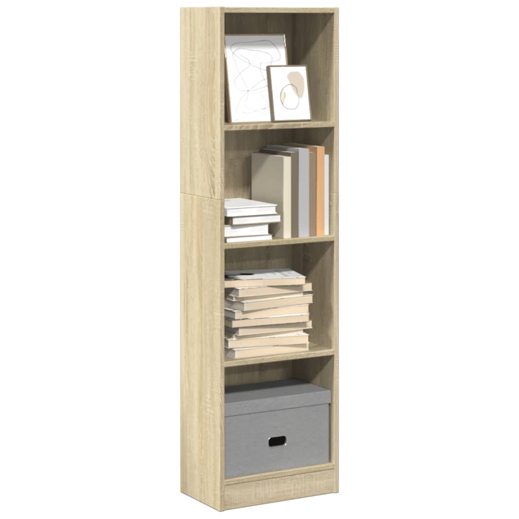 Bookshelf Sonoma Oak 40x24x143 cm Wood Material