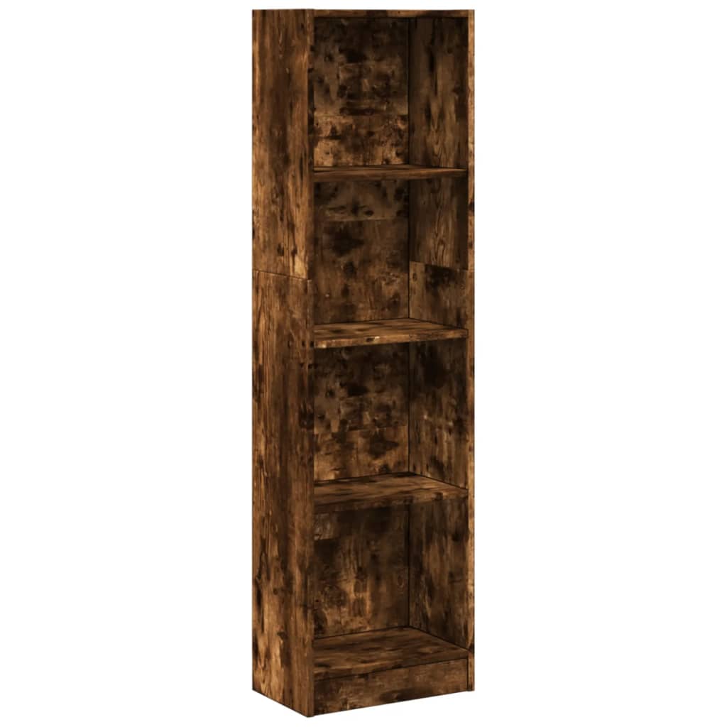 Bookshelf Smoked Oak 40x24x143 cm Wood Material