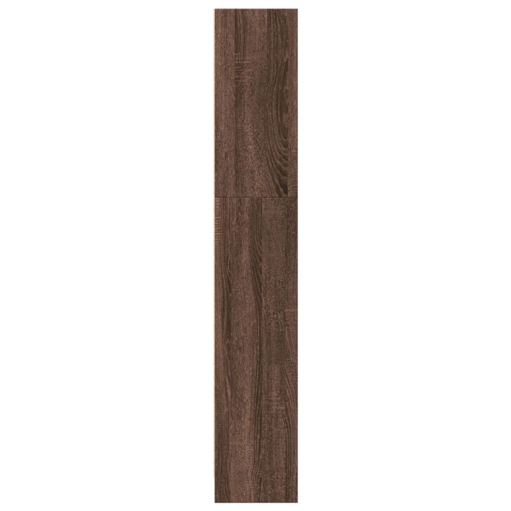 Bookshelf Brown Oak Look 40x24x143 cm Wood Material