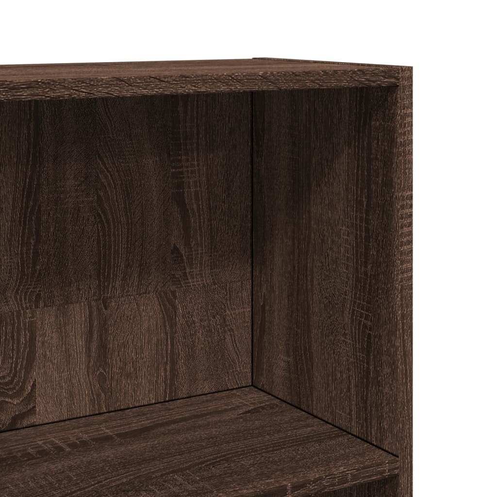 Bookshelf Brown Oak Look 40x24x143 cm Wood Material