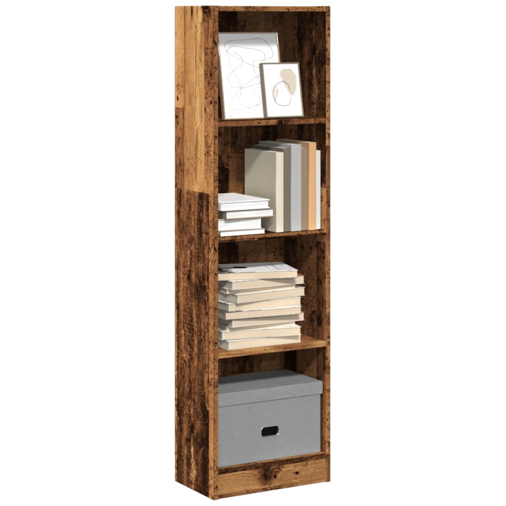 Bookshelf old wood look 40x24x143 cm wood material