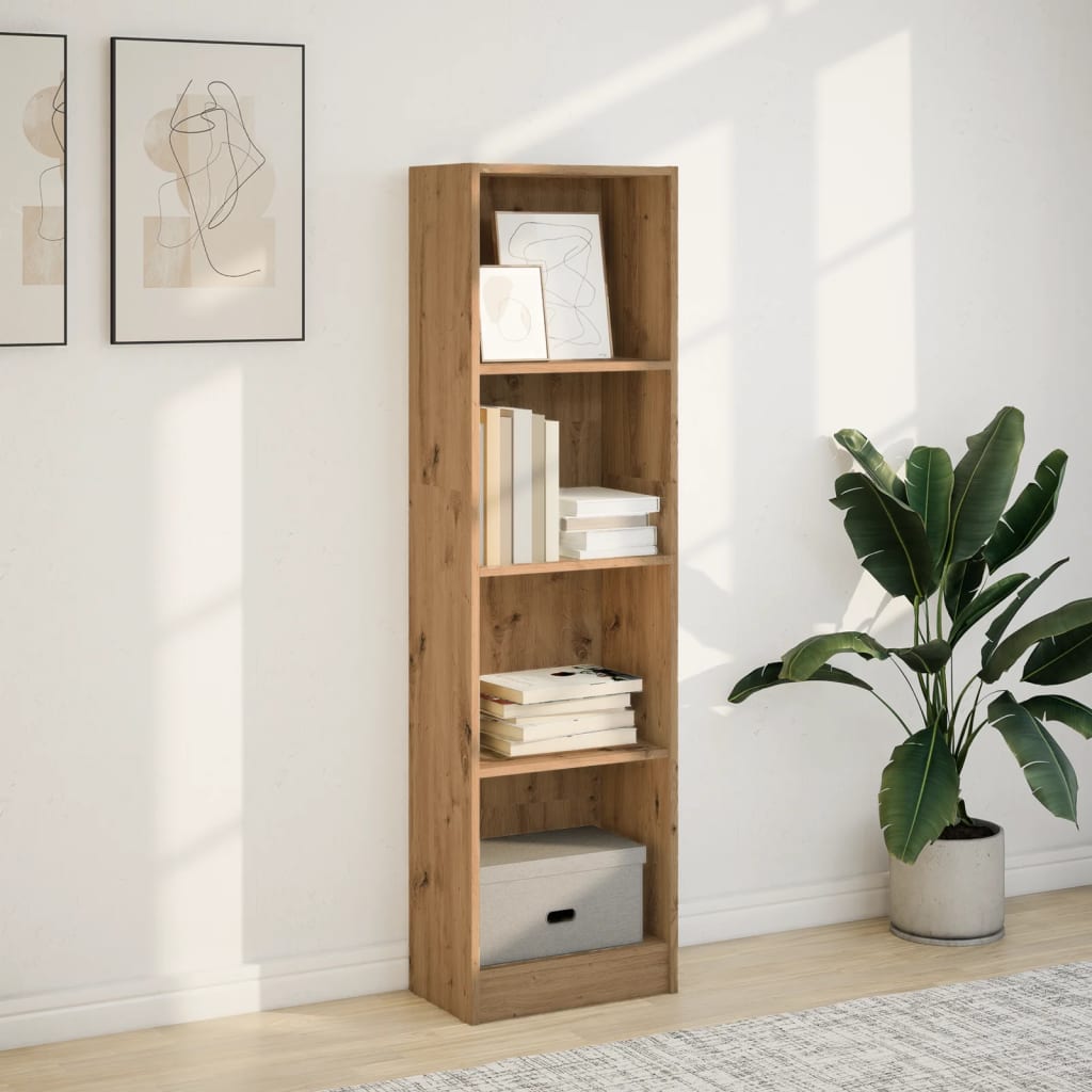 Bookshelf Artisan Oak 40x24x143 cm Wood Material