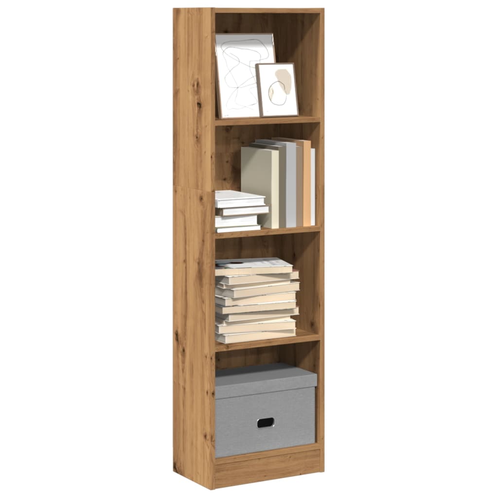 Bookshelf Artisan Oak 40x24x143 cm Wood Material