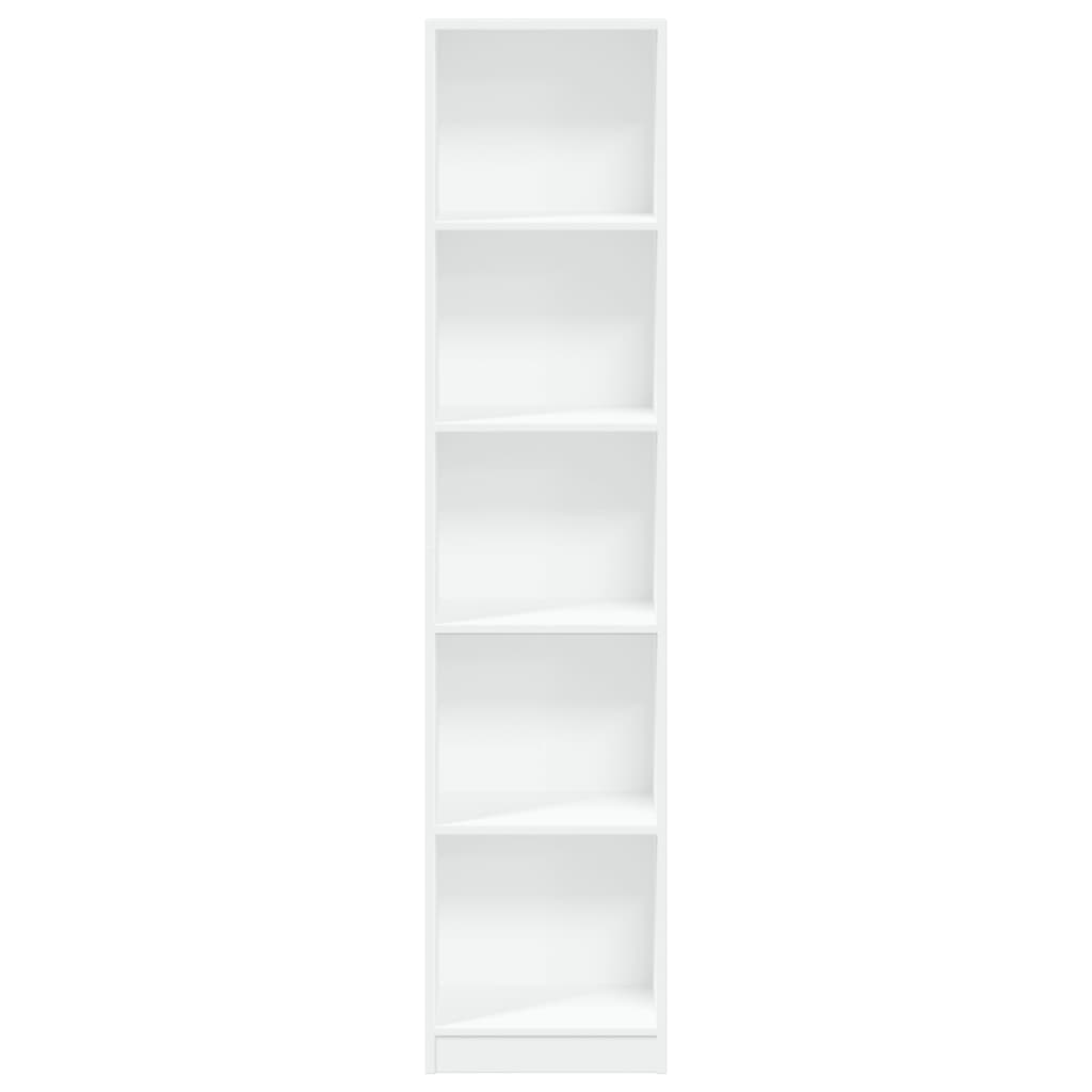 Bookshelf White 40x24x176 cm Wood Material