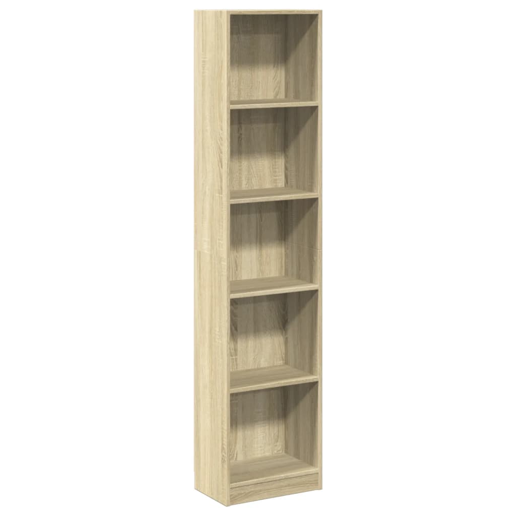 Bookshelf Sonoma Oak 40x24x176 cm Wood Material