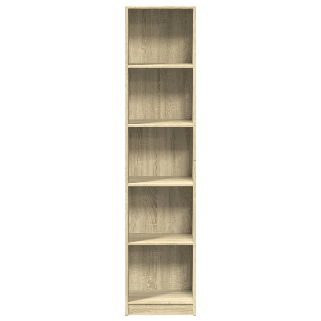 Bücherregal Sonoma-Eiche 40x24x176 cm Holzwerkstoff